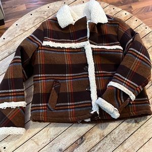 NWOT Sherpa Coat
